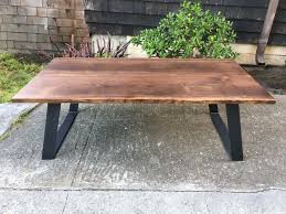 American black walnut | black powder coated hairpin legs. Black Walnut Coffee Table Ambrose Woodworks