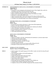 Browse resume examples for mechanical engineer jobs. Mechanical Engineering Internship Resume Samples Velvet Jobs