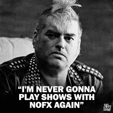 He means it. In a recent interview with Talia Schlanger from CBC's Q  podcast, NOFX vocalist/bassist Mike Burkett said that after the band's  farewell tour, he won't get