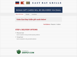 Your card may not be exchanged for cash except where legally required. East Bay Grille Gift Card Balance Check Balance Enquiry Links Reviews Contact Social Terms And More Gcb Today
