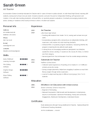 art teacher resumeexamples, guide