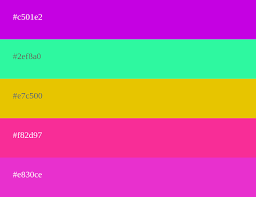 Neon color palette [codes and combinations]