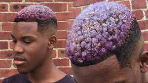 Colorful model hairstyle for men. New Hairstyle For Black Men With Curls Youtube
