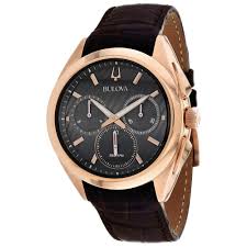 A gold watch is the perfect gift for birthdays, anniversaries or holidays. Bulova Bulova Men S Curv Stainless Steel Rose Gold Watch 97a124 Walmart Com Walmart Com
