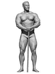 By stan prokopenko male art model poses for artists to practice drawing or. 3d Reference Models For Artists Anatomy 360 3d Models