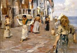 Ettore Tito Genre Symbolist Modern Painter Art Painting Art Painting