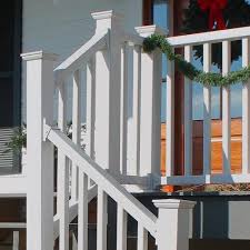 Fypon® quickrail® premium stair rail kit with colonial spindles. Classic Vinyl Railing From Color Guard Railing Deck Porch Railing