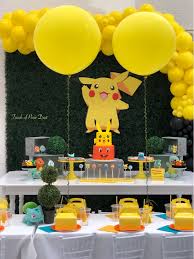 Pikachu Birthday Setup Pokemon Birthday Party Pokemon Themed Party Pokemon Party