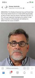 BREAKING: Michael Goff III, 15, charged with criminal homicide for the May  murder of his father whose bones were found September 2nd in a small duffle  bag at the shoreline of Percy