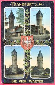 Frankfurt A M Die Vier Warten Die Friedberger Warte Die Sachsenhauser Warte Die Galluswarte Und Die Boc Frankfurt Am Main Frankfurt Eintracht Frankfurt