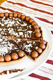 Tarte Chocolat Au Lait Maltesers Amandise Tarte Au Chocolat Alimentation Recette Pomme