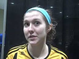 Bettendorf's Anna Willey after a Class 5A state quarfinal win