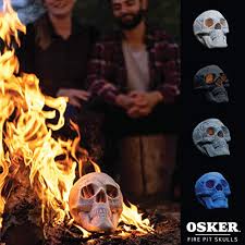 Maybe you would like to learn more about one of these? Osker Ceramic Fireproof Fire Pit Skull Log For Bonfire Campfire Fireplace Firepit Halloween Decor For Gas Propane Or Wood Fires 9 Inch Gray Pricepulse