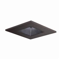 Recessed lighting trim types recessed light trim fits inside the housing and extends to form the outer ring that's visible on the ceiling. Halo 3 In Tuscan Bronze Recessed Ceiling Light Square Adjustable Baffle Trim 3011tbzbb The Home Depot