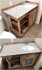 Wood Pallets Bathroom Vanity Pallet Bathroom Classic Bathroom Furniture Diy Bathroom Remodel
