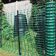 Amazon Com Houseables Temporary Fencing Mesh Snow Fence Plastic Safety Garden Netting Single Green 4 X 100 Feet Fence Plants Green Fence Garden Netting