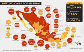 @sismoalertamex limites estatales obtenidos gracias al geofisico paul de la. Mapa Coronavirus En Mexico Muertos Y Casos Activos 19 De Noviembre Mediotiempo