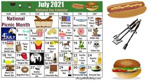 In addition, our research team continues to uncover the origins of existing national days as well as discover new, exciting days for everyone to celebrate. July National Day Calendar Free Printable 2021