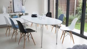 Is appears to occupy less space so, visually, it's a better option especially for small spaces. Black Oval Dining Room Table Sets Layjao