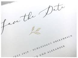 Exklusive Save The Date Karten Golden Leave Von Carte Royale In 2020 Save The Date Karten Save The Date Karten Drucken