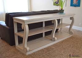 Table legs are 6 pcs. How To Build A Sofa Table To Save Space