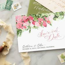 Save The Dates Should Go Out 6 Months Before Your Wedding We Say Because It Depends On Your Situation If Invitation Design Save The Date Bright Florals