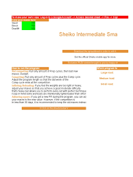 Maybe you would like to learn more about one of these? Sheiko Intermediate Small Load Individual Sports Sports