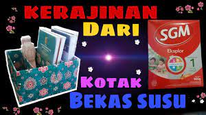 Storage dari kerdus bekas susu ini bisa juga di gunakan. Tutorial Kerajinan Tangan Dari Kotak Susu Bekas Paling Mudah Youtube
