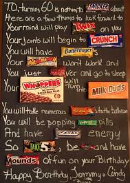 50th Birthday Poster Board Ideas Image Result For Funny 50th Birthday Poem With Candy 60th Birthday Poster Birthday Candy Candy Bar Birthday
