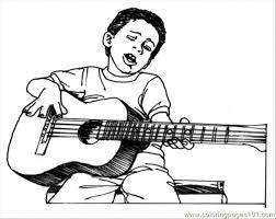 On this page you ll find free samples from my range of printable coloring books and published coloring books which have sold over 3 5 million copies worldwide these coloring. Boy Play Guitar Coloring Page For Kids Free Instruments Printable Coloring Pages Online For Kids Coloringpages101 Com Coloring Pages For Kids