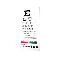 2 piece lot snellen pocket medical eye exam test charts us seller free shipping ebay