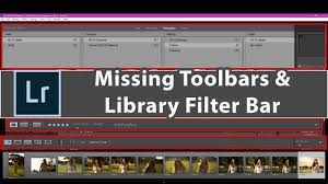 Adobe lightroom is a powerful, intuitive program used for enhancing, organizing, and editing your photos. Lightroom Toolbar Or Library Filter Bar Missing How To Get It Back In Lightroom Cc 2018 Youtube