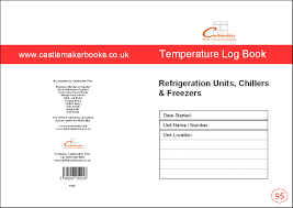 Temperature Log Book A5 T095 For Refrigeration Units Chillers And Freezers