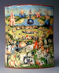 Boschs garten der lüste ist zwar an bildelementen ungleich vielgestaltiger, aber auch hier ist zu fragen, ob die rätselhaftigkeit im werk selbst begründet liegt „als erfinder von bildern ist hieronymus bosch einzigartig, unvergleichbar. Apartline De Museum Vase Der Garten Der Luste Bosch