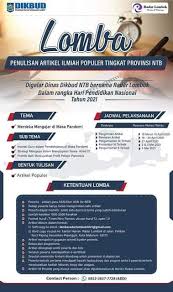 Tentu semangat prestasi dan kesehatan masih terjaga bukan? Dikbud Provinsi Nusa Tenggara Barat