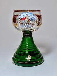 Vintage E&A Bockling Neudenau Souvenir Goblet/music Box. Made in Germany.  Measures 6.25” Tall X 3.5” Wide at the Base. Opening is 3.5”.