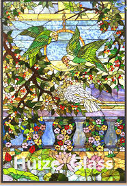 Stained glass essentially puts a glass painting right in the middle of your window or wall which creates a gorgeous effect of colorful light shimmering around your home. China Wholesale Price Tiffany Hanging Stained Glass Window Panel China Tiffany Leadlight Window Stained Glass Window