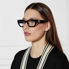 Miu Miu Black Gold Logo Eyeglasses Frame VMU 03X 51MM
