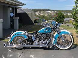 Softail Deluxe El Taco Harley Softail Motorcycle Harley Harley Bikes