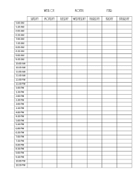 A friend's birthday, a final exam, or an. Blank Weekly Calendar Editable Pdf Word Or Image