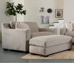 This contemporary leather lounge chair with matching ottoman is perfect for upscale guest reception. Klaussner Novato Oversized Chair Ottoman Set Value City Furniture Chair Ottoman Sets