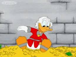 Scrooge mcduck swimming in money gif. Uncle Scrooge The Daily Money Swim Youtube