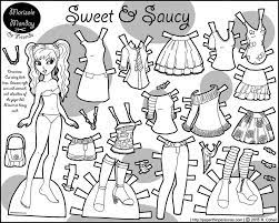 Sweet And Saucy Paper Doll Dress Coloring Page Paper Dolls Printable Steampunk Paper Dolls Paper Dolls