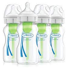 Amazon Com Dr Brown S Options Wide Neck Baby Bottle 9 Ounce 4 Count Baby