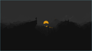 Aesthetic dark wallpapers for laptop. Firewatch Dark Version Dark Background Wallpaper Aesthetic Dark Wallpapers For Laptop Neat