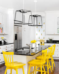 Check spelling or type a new query. Yellow And Black Accents Provide Color Punches In White Kitchen Hgtv