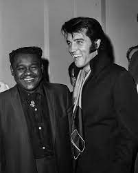 Always - August 1, 1969: After a triumphant return to the concert stage,  Elvis meets with special guests after a press conference in Las Vegas. 📸:  Elvis with Fats Domino. | Facebook