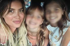 Why did Wanda Nara's daughters finish school in June?