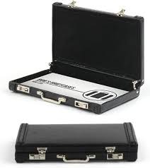 Order as few as 250. Mini Briefcase Business Card Holder Craziest Gadgets Cute Business Cards Business Card Holders Business Cards