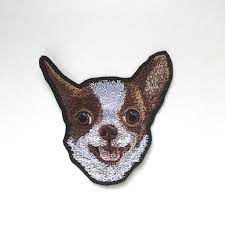Chihuahua Embroidery Patch For Jacket Sew On Dog Iron On Etsy Bordado